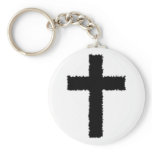 torn cross keychains
