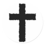 torn cross stickers