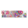 torn reto colourful abstract floral bliss bumper sticker