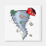 Tornado Fridge Magnet
