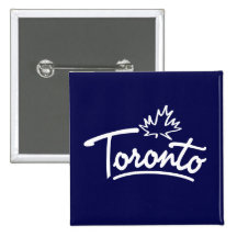 Toronto Leaf Script Pins