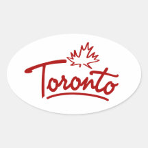 Toronto Leaf Script Sticker