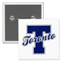 Toronto Letter Pinback Buttons