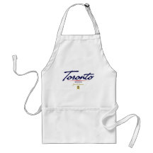 Toronto Script Aprons