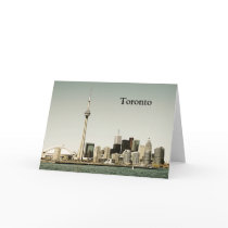 Toronto skyline greeting card