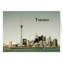 Toronto skyline greeting card