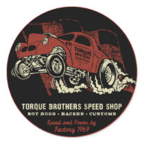 Torque Brothers TB018A Round Stickers