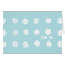 Torquoise Polka Dot Greeting Card