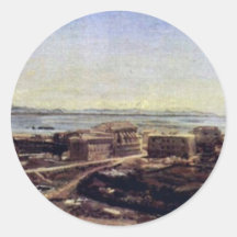 Torre Del Greco Near Pompeii And Naples Round Sticker