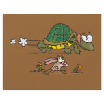 tortoise and the hare funny fable cartoon flyers