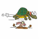 tortoise and the hare funny fable cartoon photo sculptures