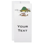 tortoise and the hare funny fable cartoon rack cards