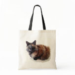 Tortoise Shell Cat Tote bags