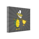 tortoise turtle champ champion stretched canvas print