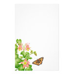 Tortoiseshell Butterfly Floral Stationery