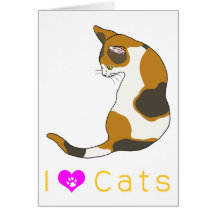 tortoiseshell cat greeting cards