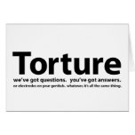 Torture - we've got questions, you've got answers cards