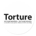 Torture - we've got questions, you've got answers stickers