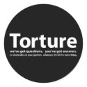 Torture - we've got questions, you've got answers stickers