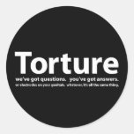 Torture - we've got questions, you've got answers sticker