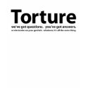 Torture - we've got questions, you've got answers t-shirts