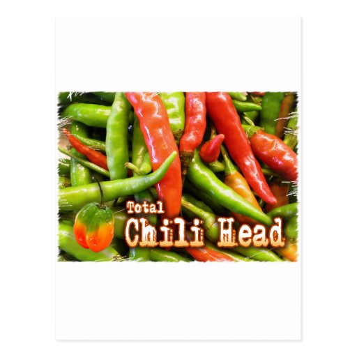 Total Chile Head Postcards