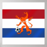 Total football soccer Oranje Dutch lion posters