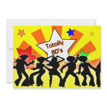 totally 80's retro  party Invitation