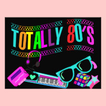 Totally Awesome Eighties Invite invitations