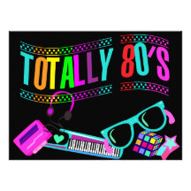 Totally Awesome Eighties Invite