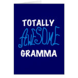 Totally Awesome Gramma Blue T-shirts and Gifts Card