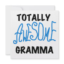 Totally Awesome Gramma Blue Tshirts Gifts