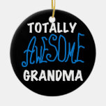 Totally Awesome Grandma Blue Tshirts and Gifts Christmas Tree Ornaments