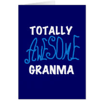 Totally Awesome Granma Blue T-shirts and Gifts Cards