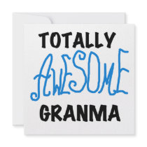 Totally Awesome Granma Blue Tshirts Gifts