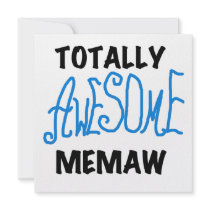 Totally Awesome Memaw Blue T-shirts and Gifts
