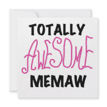 Totally Awesome Memaw Pink Tshirts and Gifts