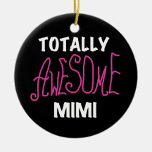 Totally Awesome Mimi Pink T-shirts and Gifts Christmas Ornaments