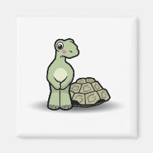 Totally Naked Tortoise Magnet