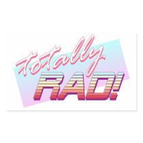 Totally RAD! Rectangular Sticker