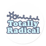 Totally Radical for Science Teachers and Nerds stickers