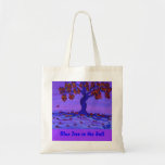 Tote Bag -Blue Tree in the Fall