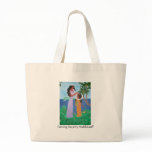 Tote bag with Tahitian Mum and Daughter