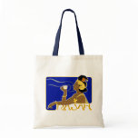 Tote: Vintage Rajah Coffee Canvas Bag