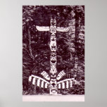 Totem Pole,  Alaska circa 1940 Print