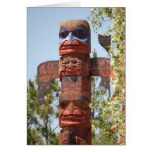 Totem Pole Greeting Card