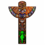 Totem Pole Spirit Creatures Photo Sculpture photo sculptures