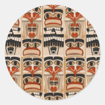 Totem Pole Sticker