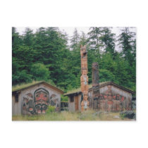 Totem Poles Post Card