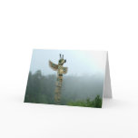 Totem Rising in the Mist Greeting Card